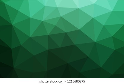 Dark Green vector abstract mosaic backdrop. Glitter abstract illustration with an elegant design. The textured pattern can be used for background.