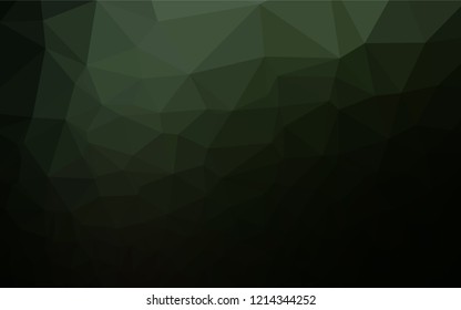 Dark Green vector abstract mosaic backdrop. Colorful abstract illustration with gradient. The completely new template can be used for your brand book.