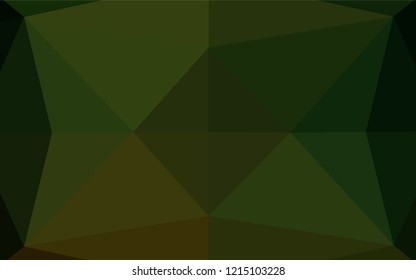 Dark Green vector abstract mosaic pattern. Brand new colored illustration in blurry style with gradient. Brand new style for your business design.