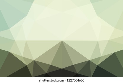 Dark Green vector abstract mosaic pattern. Creative illustration in halftone style with gradient. A new texture for your design.