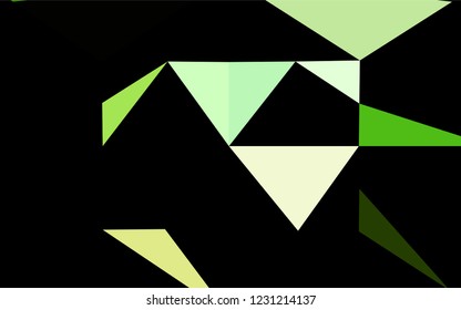 Dark Green vector abstract mosaic pattern. Creative illustration in halftone style with gradient. The textured pattern can be used for background.