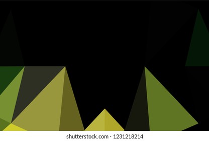Dark Green vector abstract mosaic background. Colorful abstract illustration with gradient. The polygonal design can be used for your web site.