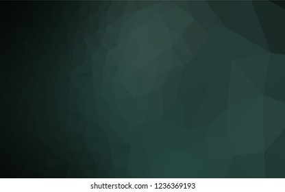 Dark Green vector abstract mosaic background. An elegant bright illustration with gradient. Brand new design for your business.