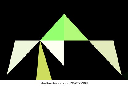 Dark Green vector abstract mosaic pattern. Colorful abstract illustration with gradient. Brand new design for your business.