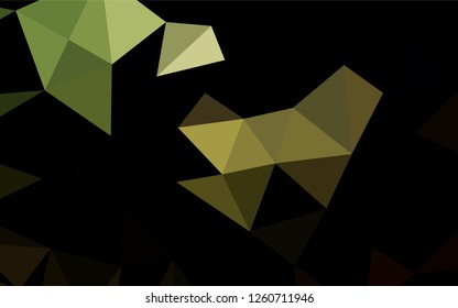 Dark Green vector abstract mosaic pattern. A vague abstract illustration with gradient. Brand new design for your business.