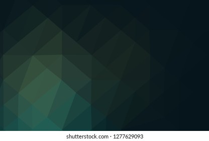 Dark Green vector abstract mosaic background. Brand new colorful illustration in with gradient. Completely new design for your business.