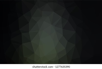 Dark Green vector abstract mosaic backdrop. An elegant bright illustration with gradient. The polygonal design can be used for your web site.