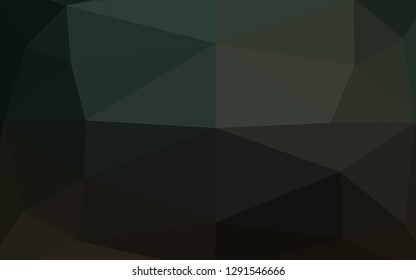 Dark Green vector abstract mosaic pattern. Colorful abstract illustration with gradient. Completely new design for your business.