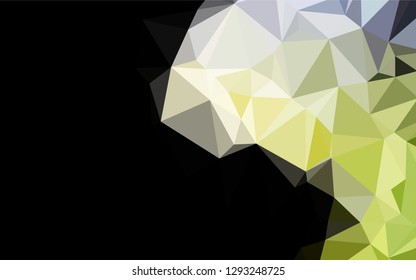 Dark Green vector abstract mosaic pattern. A sample with polygonal shapes. A new texture for your design.