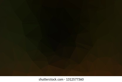 Dark Green vector abstract mosaic background. A sample with polygonal shapes. Brand new design for your business.