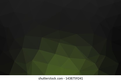Dark Green vector abstract mosaic backdrop. Shining colored illustration in a Brand new style. Textured pattern for background.