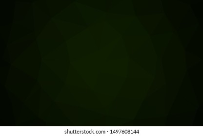 Dark Green vector abstract mosaic background. Brand new colorful illustration in with gradient. Completely new template for your business design.