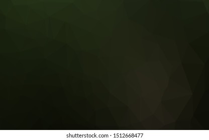 Dark Green vector abstract mosaic pattern. A completely new color illustration in a vague style. Template for your brand book.