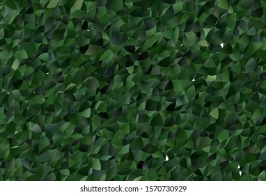 Dark Green vector abstract mosaic backdrop. Triangular geometric sample with gradient.  Completely new template for your banner.