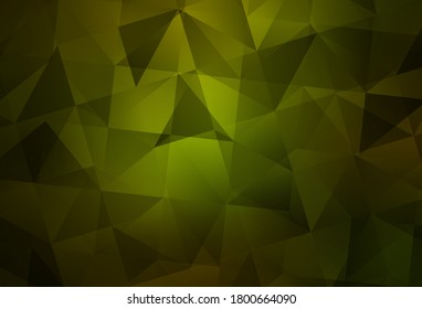 Dark Green vector abstract mosaic backdrop. A completely new color illustration in a polygonal style. Template for cell phone's backgrounds.