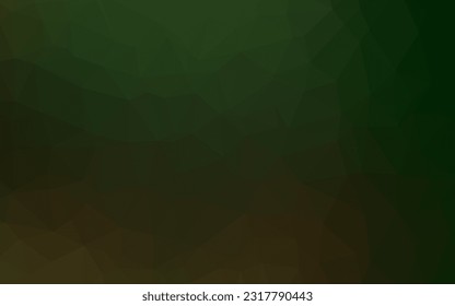 Patrón de mosaico abstracto del vector verde oscuro. Una ilustración de color completamente nueva en un estilo vago. Plantilla para su libro de marca.