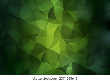 Dark Green vector abstract mosaic background. Creative illustration in halftone style with triangles. A new texture for your web site.