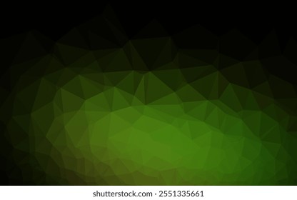 Padrão de mosaico abstrato vetor verde escuro. Ilustração abstrata geométrica moderna com gradiente. Estilo novo para o design da sua empresa.