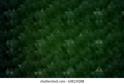 Dark Green vector abstract mosaic template. A completely new color illustration in a vague style. A completely new template for your business design.