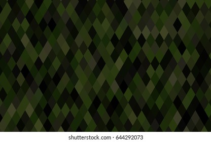 Dark Green vector abstract mosaic pattern. Brand-new colored illustration in blurry style with gradient. The completely new template can be used for your brand book.