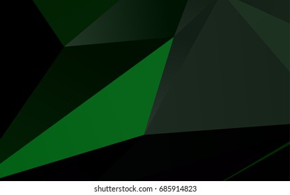 Dark Green vector abstract mosaic pattern. An elegant bright illustration with gradient. A completely new template for your business design.