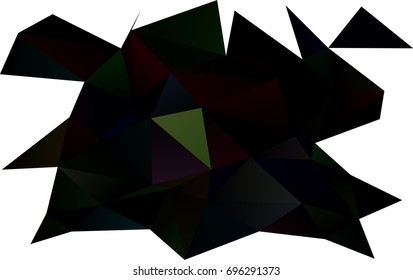 Dark Green vector abstract mosaic background. Colorful abstract illustration with gradient. The textured pattern can be used for background.