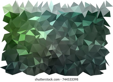 Dark Green vector abstract mosaic pattern. An elegant bright illustration with gradient. The completely new template can be used for your brand book.