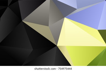 Dark Green vector abstract mosaic pattern. Brand-new colored illustration in blurry style with gradient. The template can be used as a background for cell phones.