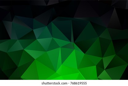 Dark Green vector abstract mosaic background. Modern geometrical abstract illustration with gradient. The template can be used as a background for cell phones. Dark Green vector abstract mosaic background. Modern geometrical abstract illustration with gradient. The template can be used as a background for cell phones.
