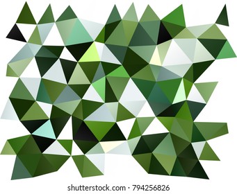 Dark Green vector abstract mosaic pattern. An elegant bright illustration with gradient. The template can be used as a background for cell phones.