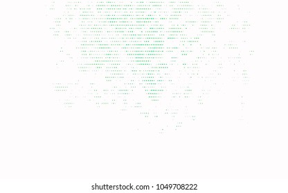 Dark Green vector abstract pattern with circles. Geometry template for your business design. Background with colored spheres.