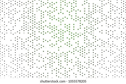 Dark Green vector abstract pattern with circles. Geometry template for your business design. Background with colored spheres.
