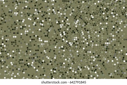 Dark Green vector abstract pattern with circles. Geometry template for your business design. Background with colored spheres.