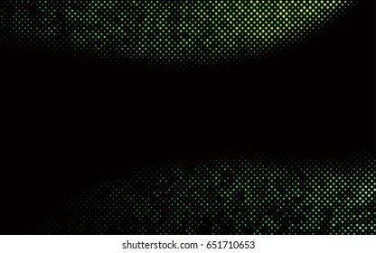 Dark Green vector abstract pattern with circles. Geometry template for your business design. Background with colored spheres.