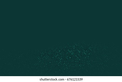 Dark Green vector abstract pattern with circles. Geometry template for your business design. Background with colored spheres.