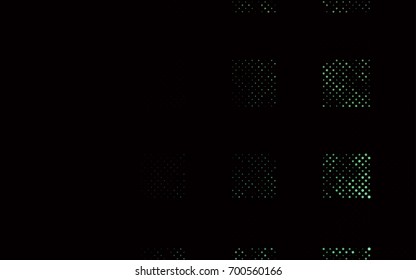 Dark Green vector abstract pattern with circles. Geometry template for your business design. Background with colored spheres.