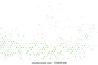 Dark Green vector abstract pattern with circles. Geometry template for your business design. Background with colored spheres.