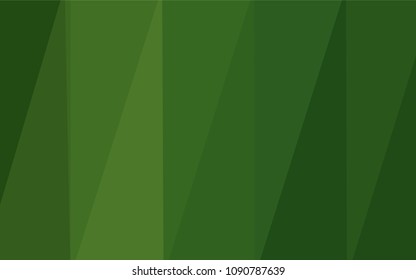 Dark Green vector abstract polygonal background. Triangular geometric sample with gradient.  A new texture for your design.