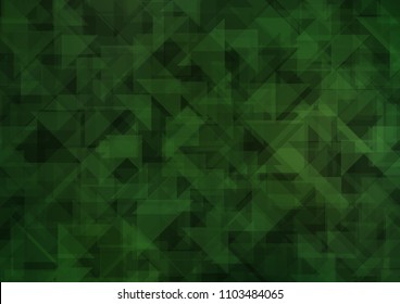 Dark Green vector abstract polygonal abstract polygonal. Geometric illustration in Origami style with gradient.  The polygonal design can be used for your web site.