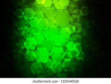 Dark Green vector abstract polygonal pattern. Creative illustration in halftone style with gradient. Brand new style for your business design.