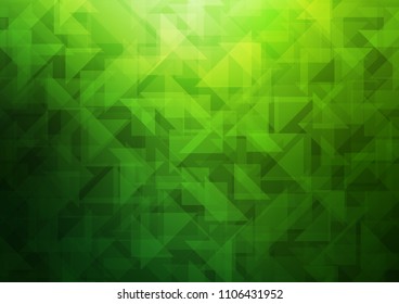 Dark Green vector abstract polygonal cover. Colorful abstract illustration with gradient. The template can be used as a background for cell phones.