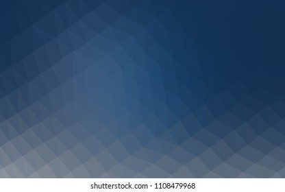 Dark Green vector abstract polygonal background. Shining illustration, which consist of triangles. The best triangular design for your business.