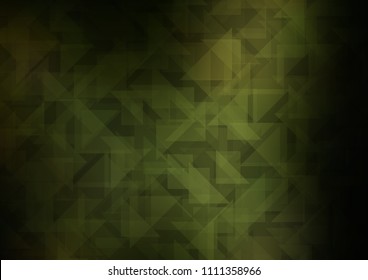 Dark Green vector abstract polygonal layout. Modern geometrical abstract illustration with gradient. The polygonal design can be used for your web site.