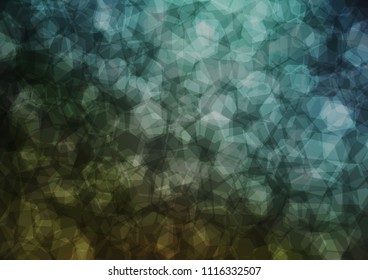 Dark Green vector abstract polygonal pattern. Brand new colored illustration in blurry style with gradient. A completely new template for your business design.
