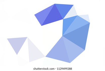 Dark Green vector abstract polygonal template. Triangular geometric sample with gradient.  New template for your brand book.