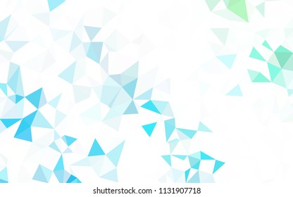 Dark Green vector abstract polygonal template. Elegant bright polygonal illustration with gradient. Template for cell phone's backgrounds.