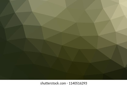Dark Green vector abstract polygonal abstract polygonal. Modern geometrical abstract illustration with gradient. A new texture for your design.
