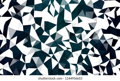 Dark Green vector abstract polygonal pattern. Creative geometric illustration in Origami style with gradient. Polygonal design for your web site.