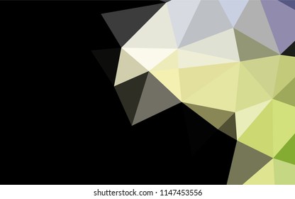 Dark Green vector abstract polygonal layout. A completely new color illustration in a vague style. A completely new template for your business design.