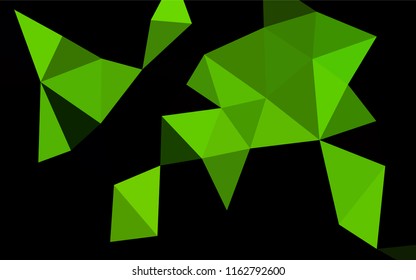 Dark Green vector abstract polygonal cover. An elegant bright illustration with gradient. Brand new style for your business design.